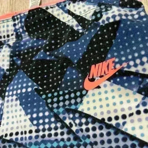 Nike Girl's Blue Printed Athletic Running Leggings Activewear Pants Size XL - Picture 5 of 9